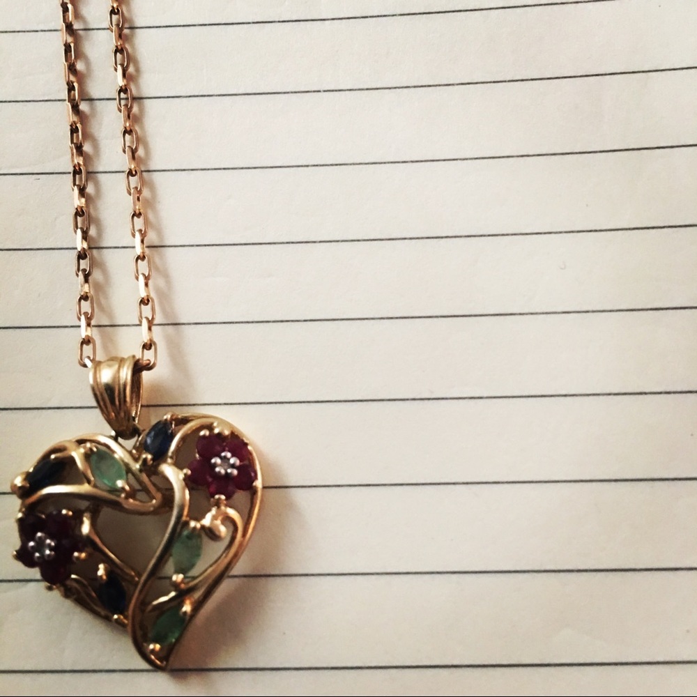 10K Gold & Emerald, Sapphire, Diamond, and Ruby 💛